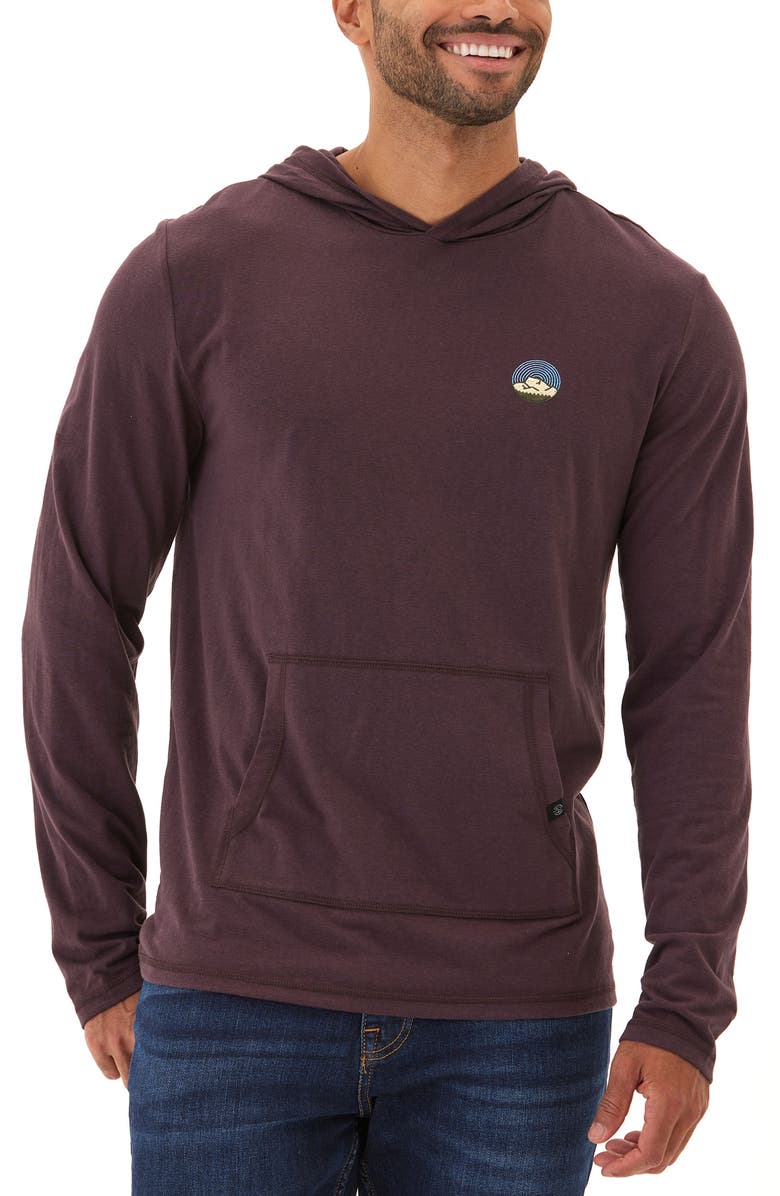 Threads 4 Thought Mountain Bullseye Embroidered Hoodie, Main, color, 