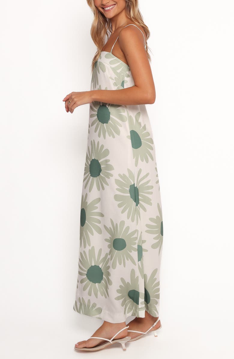 Petal & Pup Wilson Floral Linen Blend Maxi Dress, Alternate, color, 