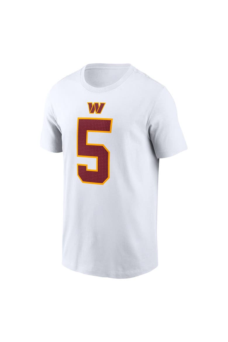 Men's Nike Jayden Daniels White Washington Commanders Player Name & Number T-Shirt, Alternate, color, White