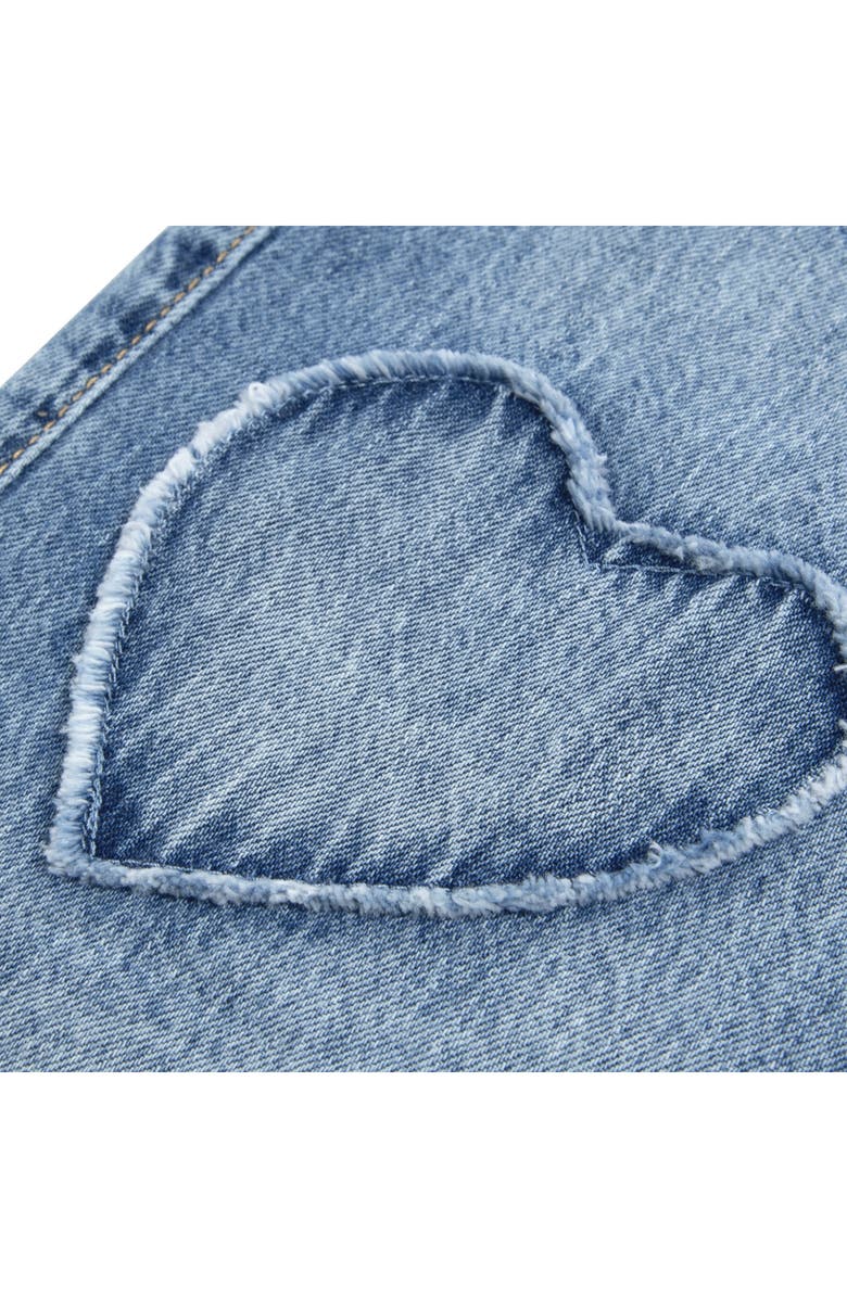 abercrombie kids Kids' Heart Wide Leg Jeans, Alternate, color, Indigo Hearts