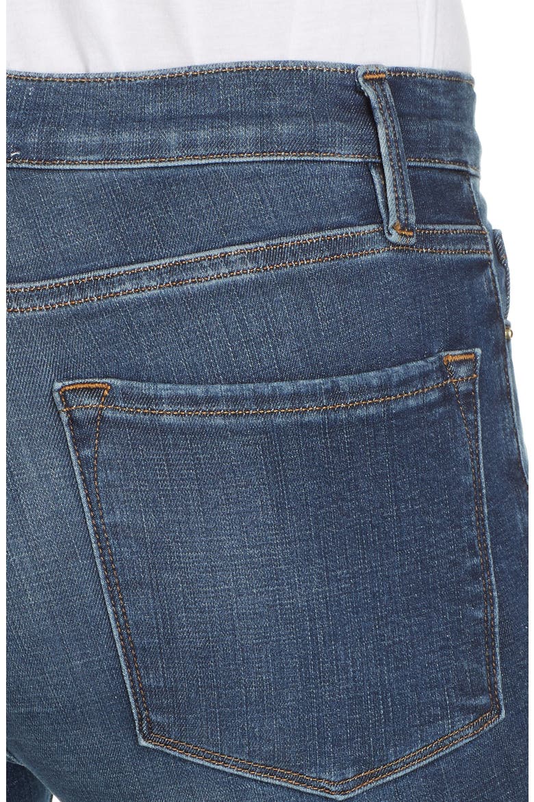 Le Skinny de Jeanne Ripped Raw Hem Ankle Jeans, Alternate, color, JOLIE