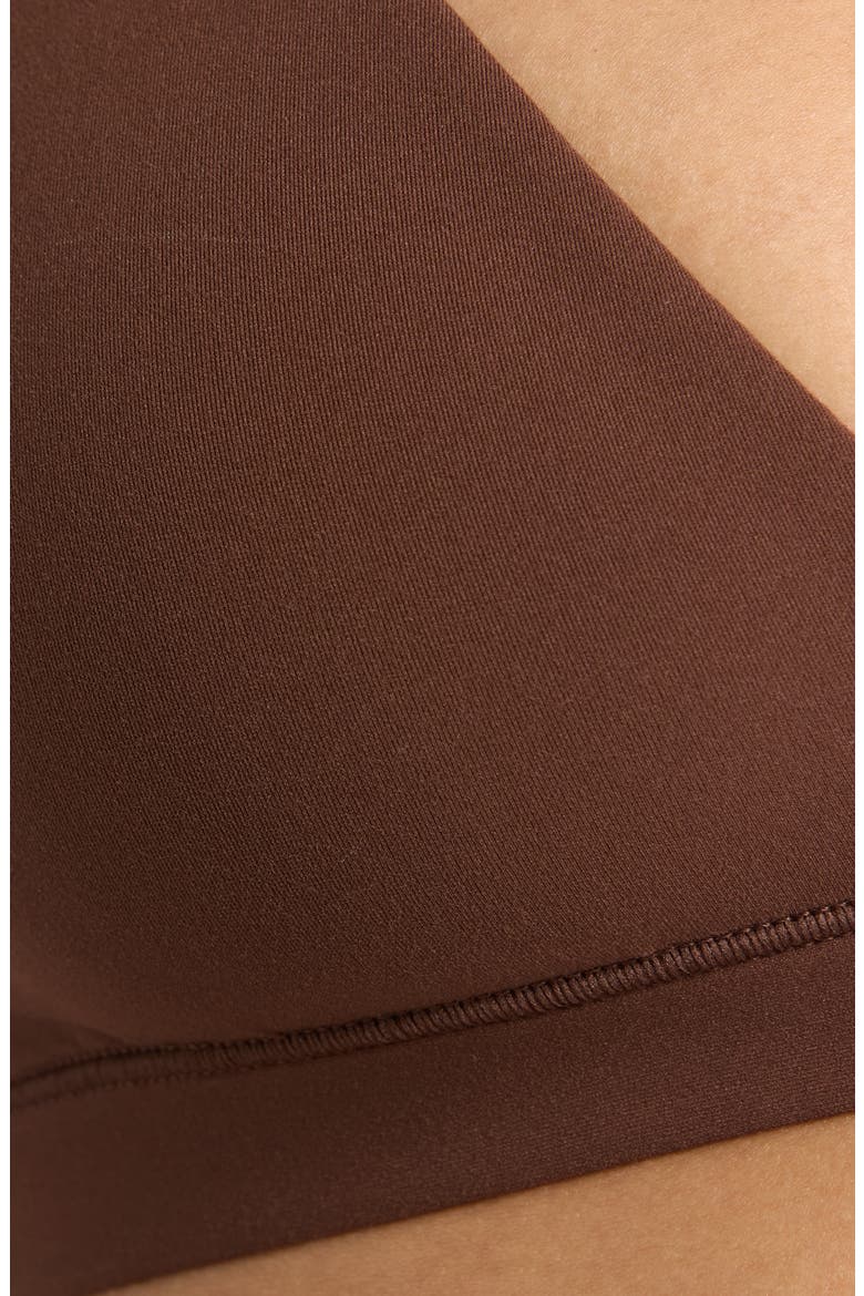Fits Everybody Triangle Bralette, Alternate, color, COCOA