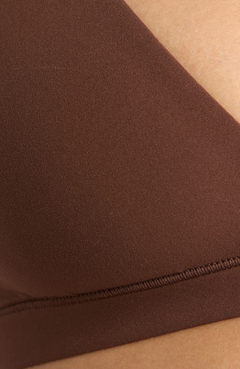 SKIMS Fits Everybody Triangle Bralette, Alternate, color, Cocoa