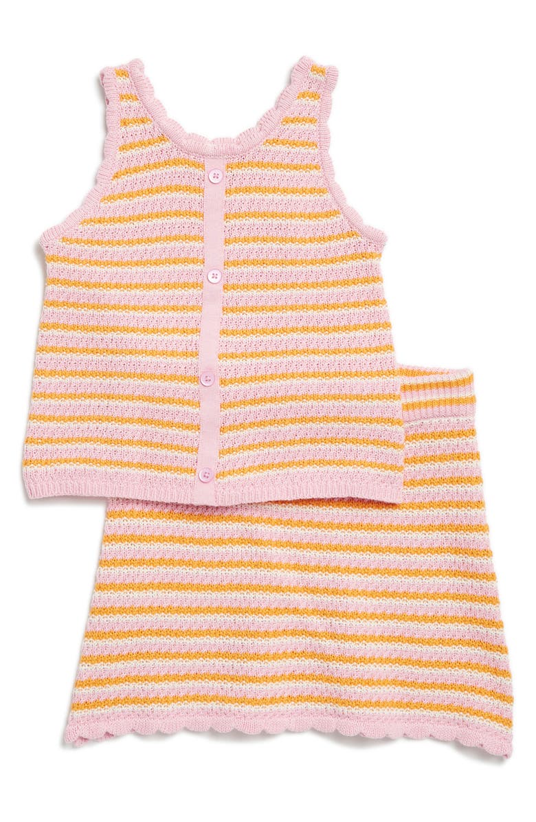 Jessica Simpson Kids' Stripe Sweater Tank & Skirt Set, Main, color,