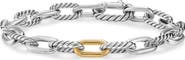 David Yurman DY Madison® Chain Bracelet in Sterling Silver with 18K Yellow Gold, 8.5mm