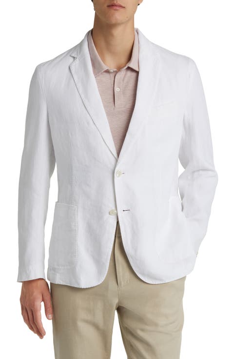 Hanry White Linen Sport Coat