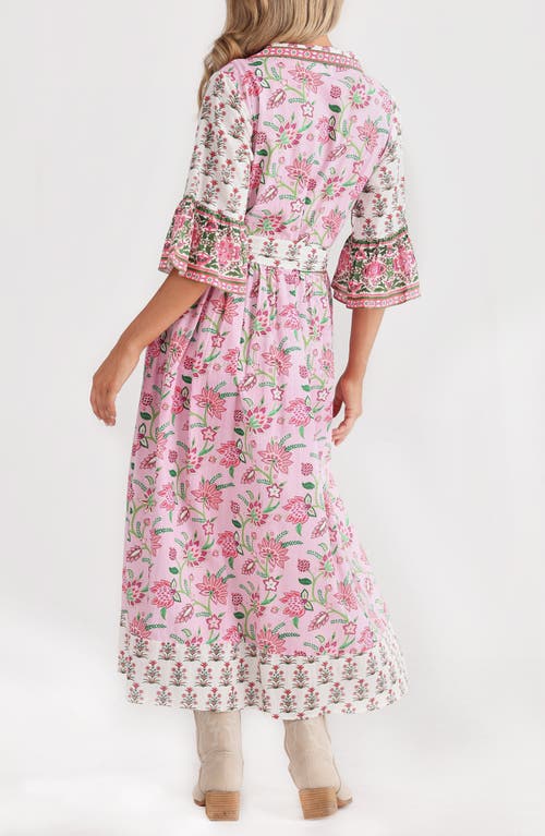 Talisman The Label Jardin Floral Print Tie Waist Maxi Dress