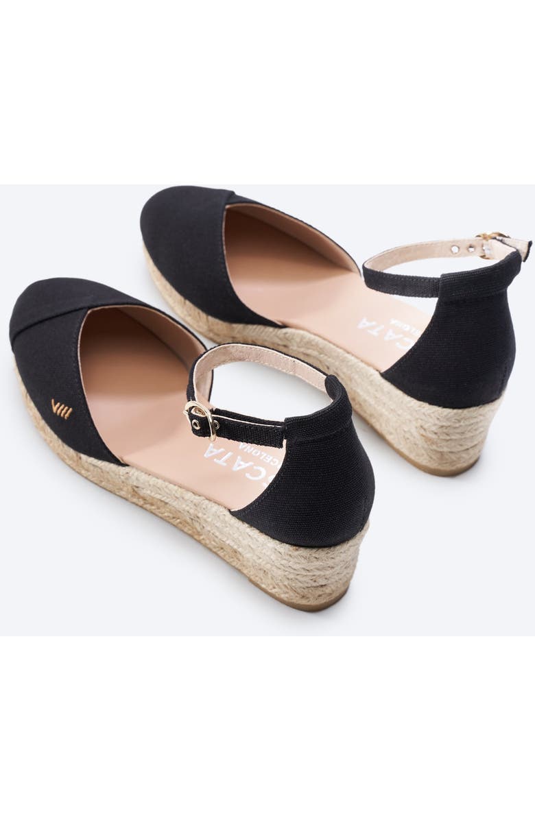 VISCATA Formiga Canvas Espadrille Wedges, Alternate, color, Black
