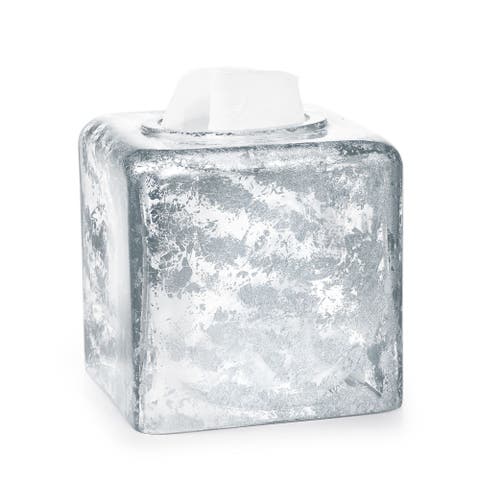 Lydia Silver Tissue Cover
