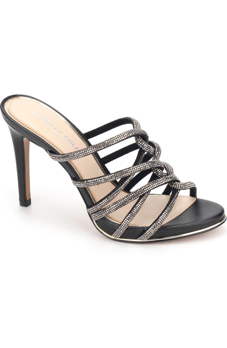 Kenneth Cole New York Brooke Jewel Twist Sandal, Main, color, Hematite