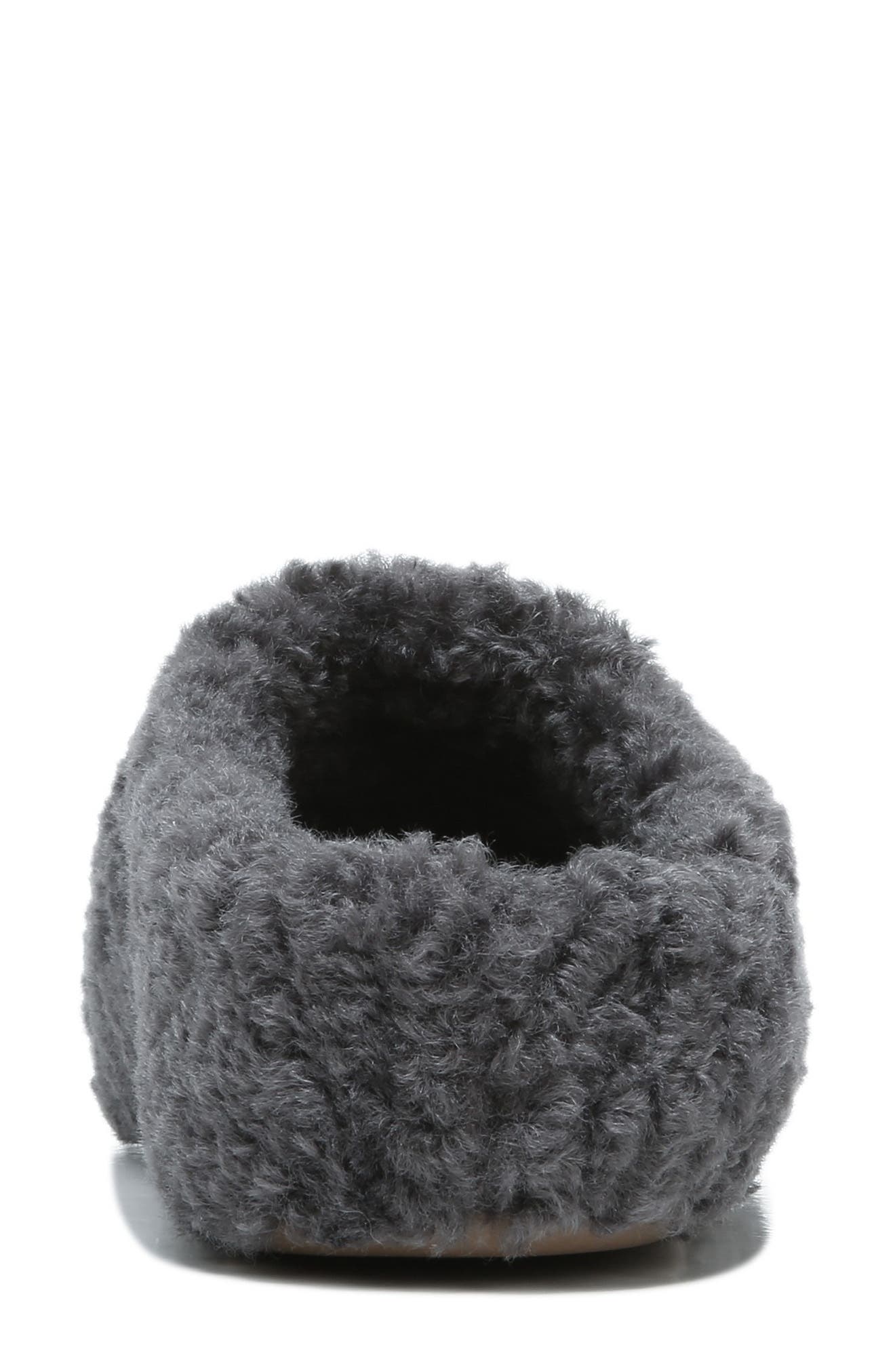 Paloma Faux Shearling Slipper, Alternate, color, SMOKE FAUX FUR