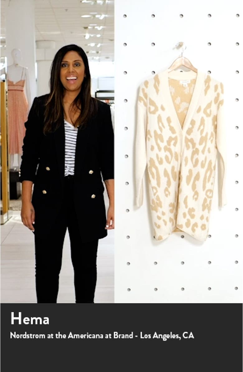 Leopard Cotton Blend Cardigan, sales video thumbnail