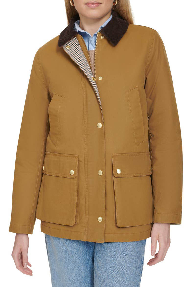 Coated Hunter Jacket, Main, color, KHAKI