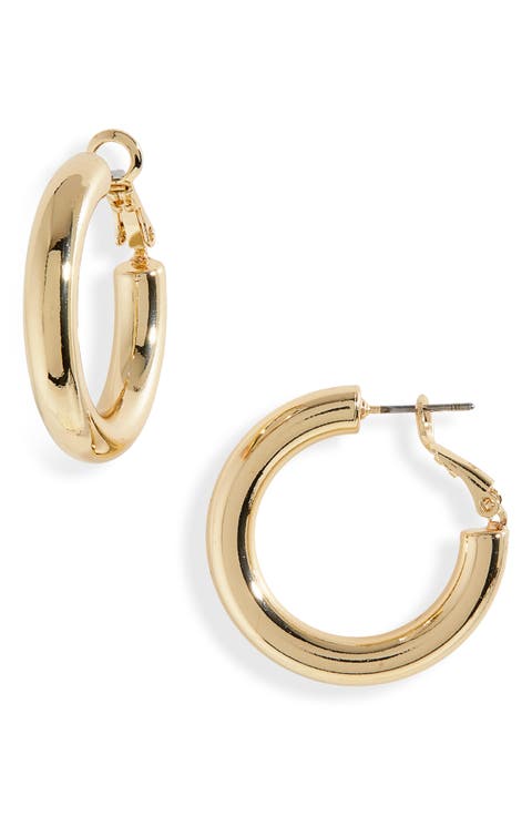 Tube Hoop Earrings