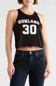 Re/Done Shrunken Boyfriend Jersey Tank