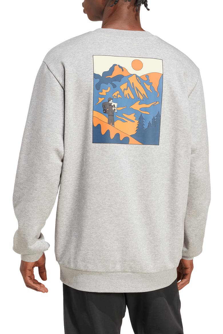 Graphic Hike Sweatshirt, Alternate, color, MEDIUM GREY HEATHER