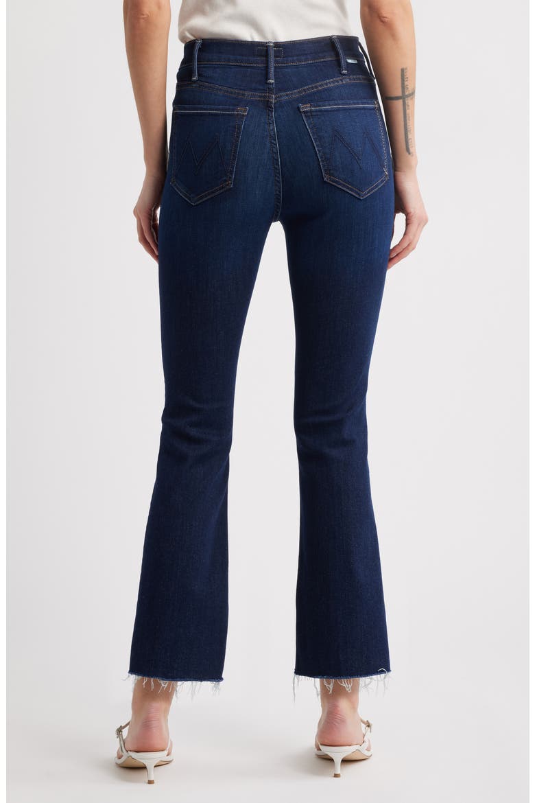The Lil Hustler Frayed High Waist Ankle Bootcut Jeans, Alternate, color, OFF LIMITS