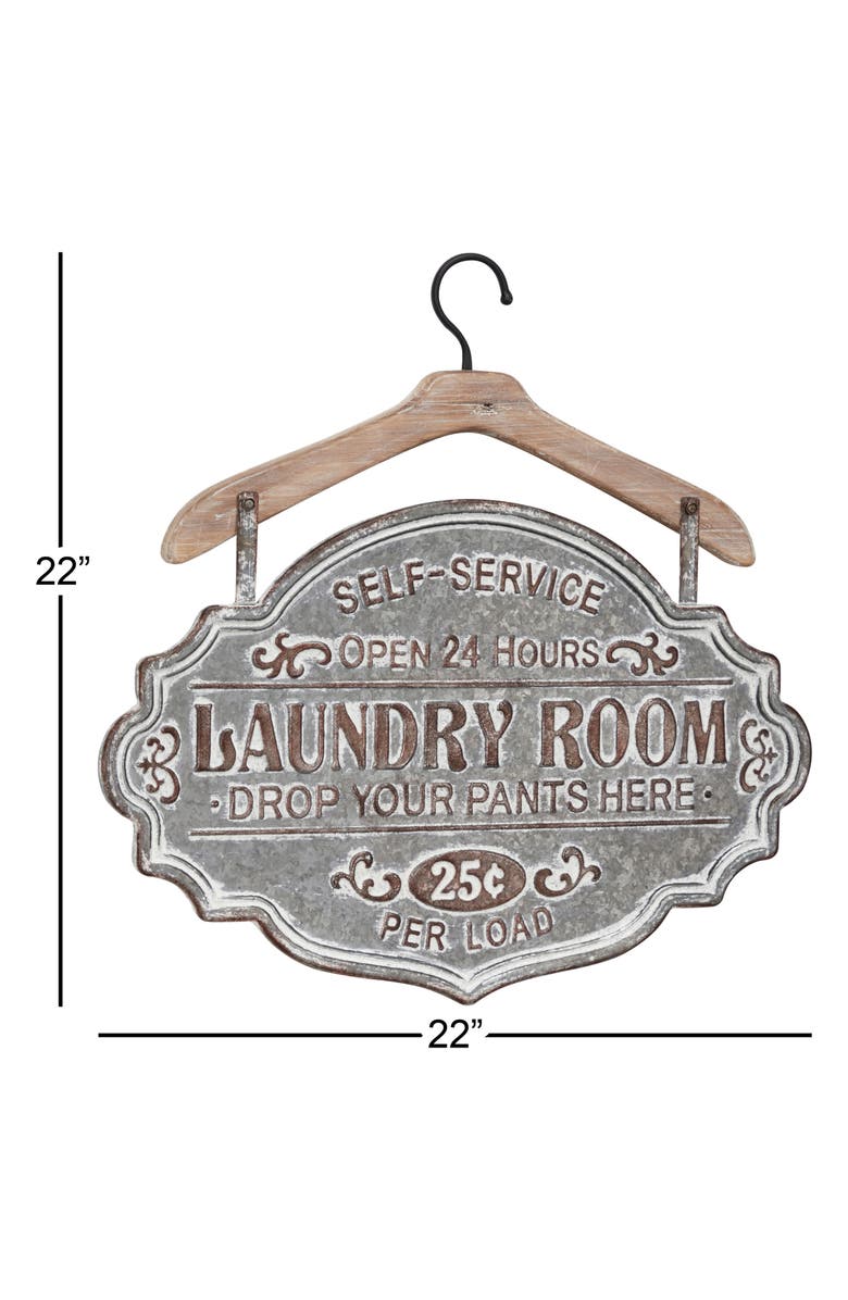 UMA Laundry Room Wall Sign, Alternate, color, Grey Multi