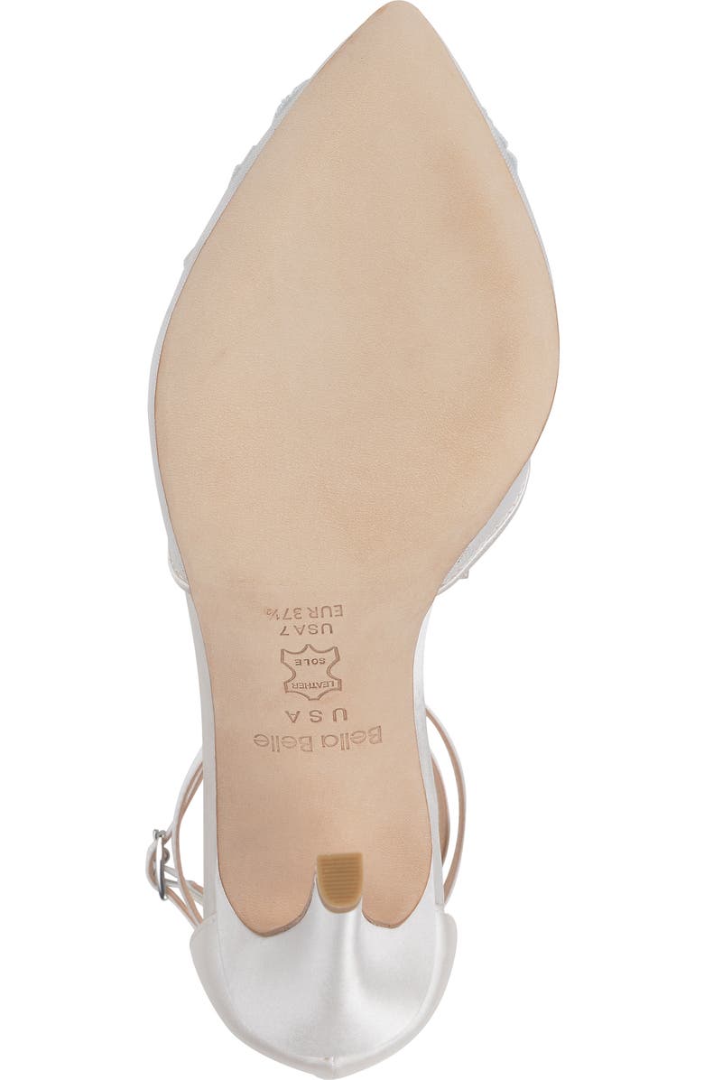 Bella Belle Embroidered Ankle Strap Pump, Alternate, color,