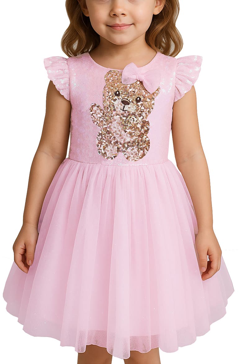 Kids' Bear Sequin Tutu Party Dress, Alternate, color, BLUSH