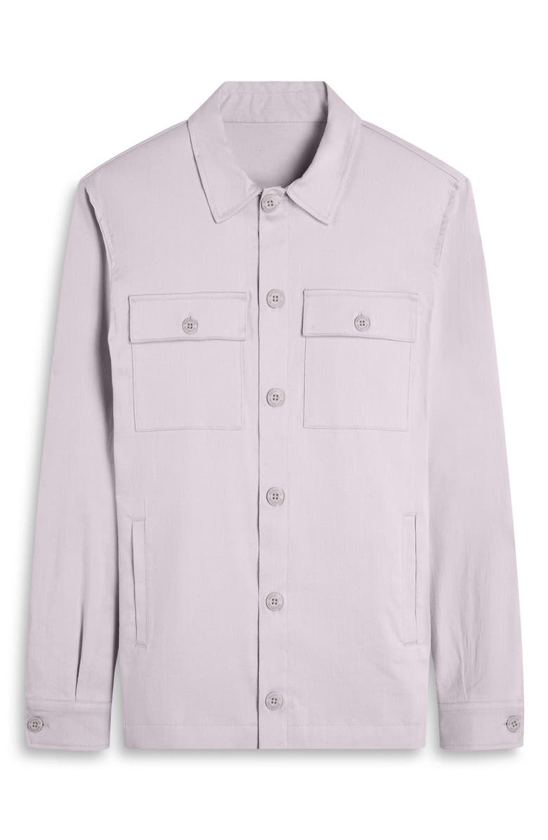 Bugatchi Linen & Cotton Stretch Shirt Jacket, Alternate, color, 