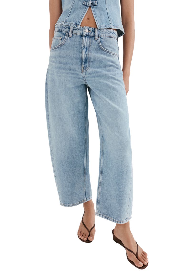 Bimba Barrel Jeans, Main, color, MEDIUM BLUE