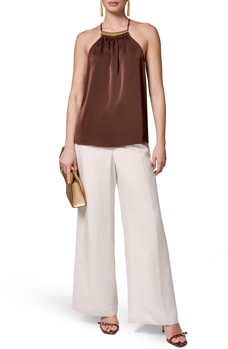 Donna Karan New York Sleeveless Satin Top, Alternate, color,