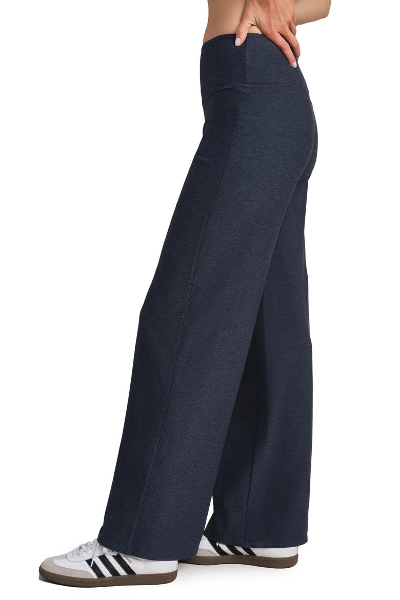 Atmosphere Wide Leg Pants, Alternate, color, NAVY HEATHER