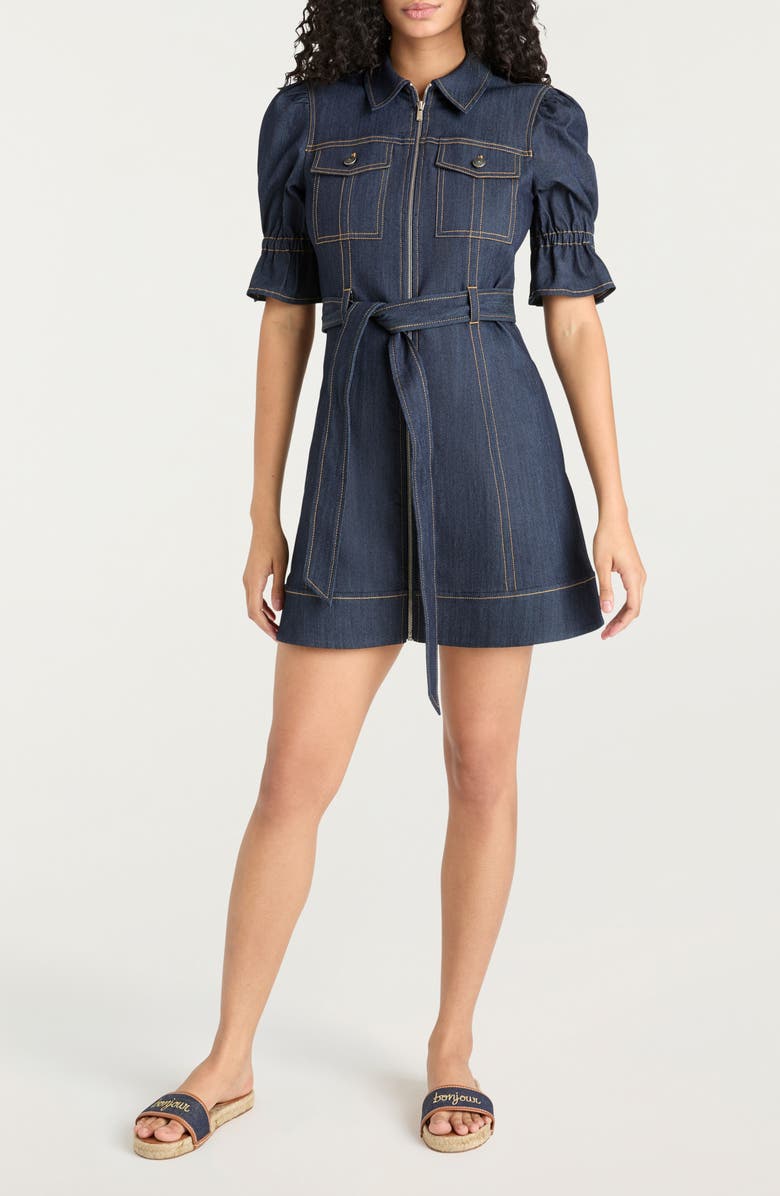 Cinq à Sept Holly Denim Minidress, Main, color, Indigo