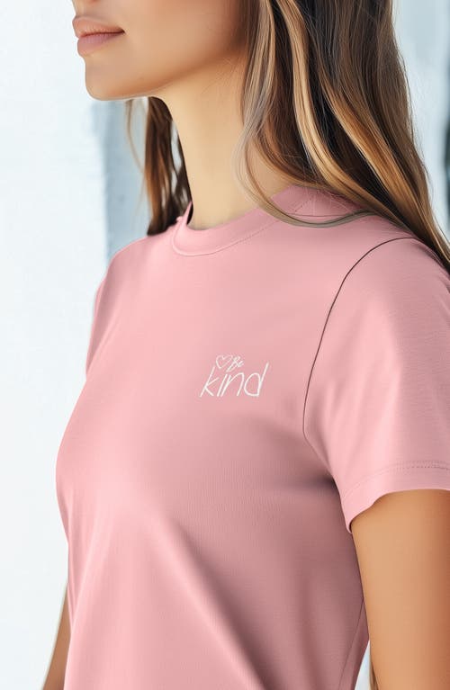 Dalix Be Kind Womens Relaxed Tee In Pink