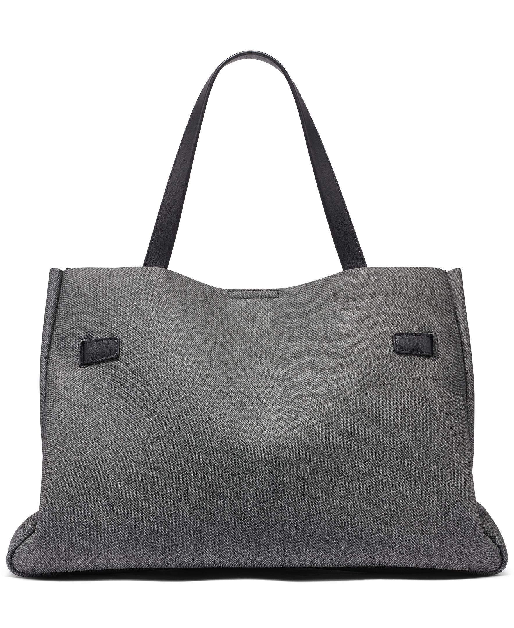 DKNY Bryar Large Satchel, Alternate, color, Black Denim