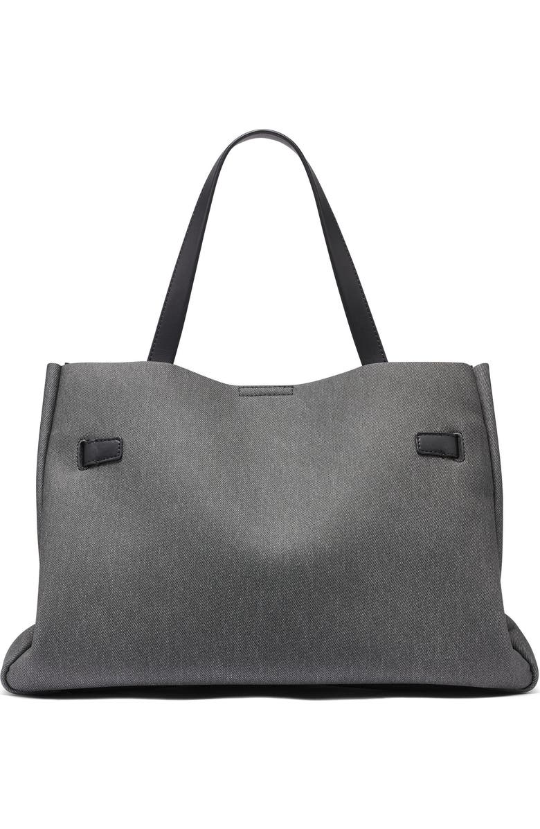 DKNY Bryar Large Satchel, Alternate, color, Black Denim