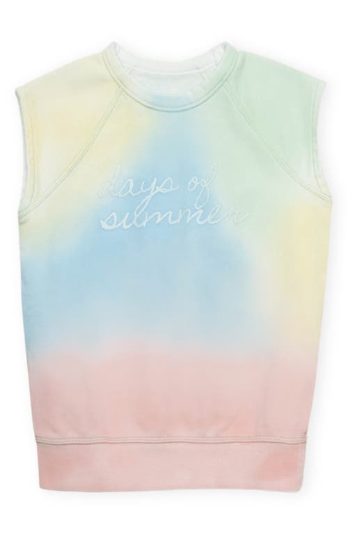 The Sunday Collective Kids' Rainbow Sherbet Tank In Blue Multi
