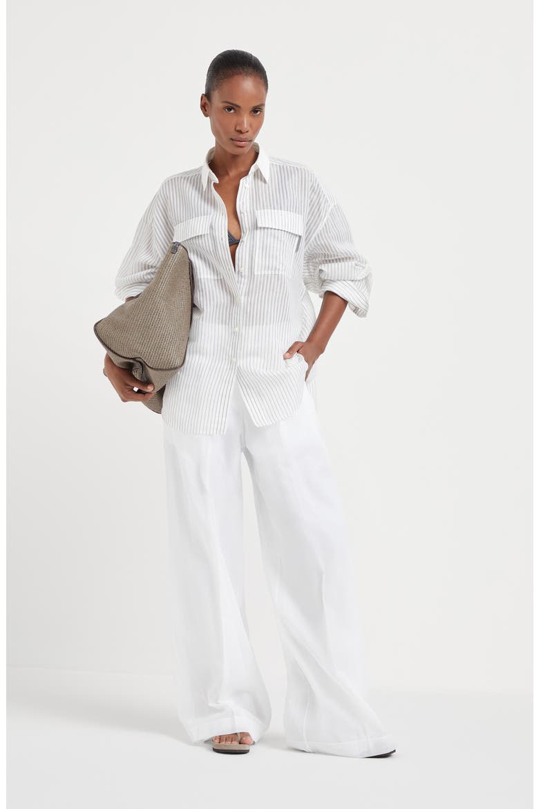 Loose Track trousers, Alternate, color, White