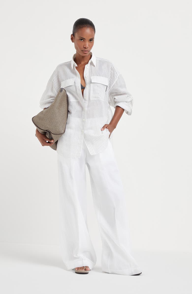 Brunello Cucinelli Loose Track trousers, Alternate, color,