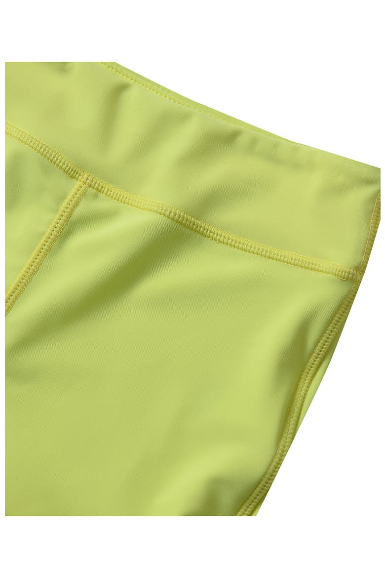 Girls Swim Boy Shorts, Alternate, color, Neon Yellow