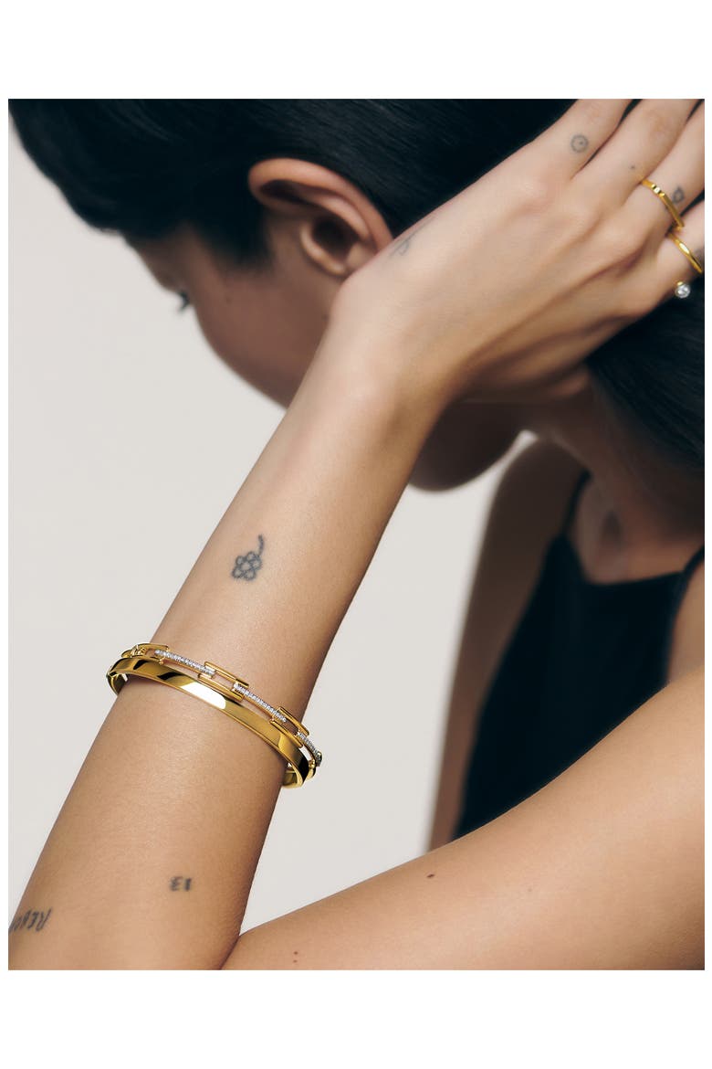 Lab Grown Diamond Signature Bangle, Alternate, color, 18K GOLD VERMEIL