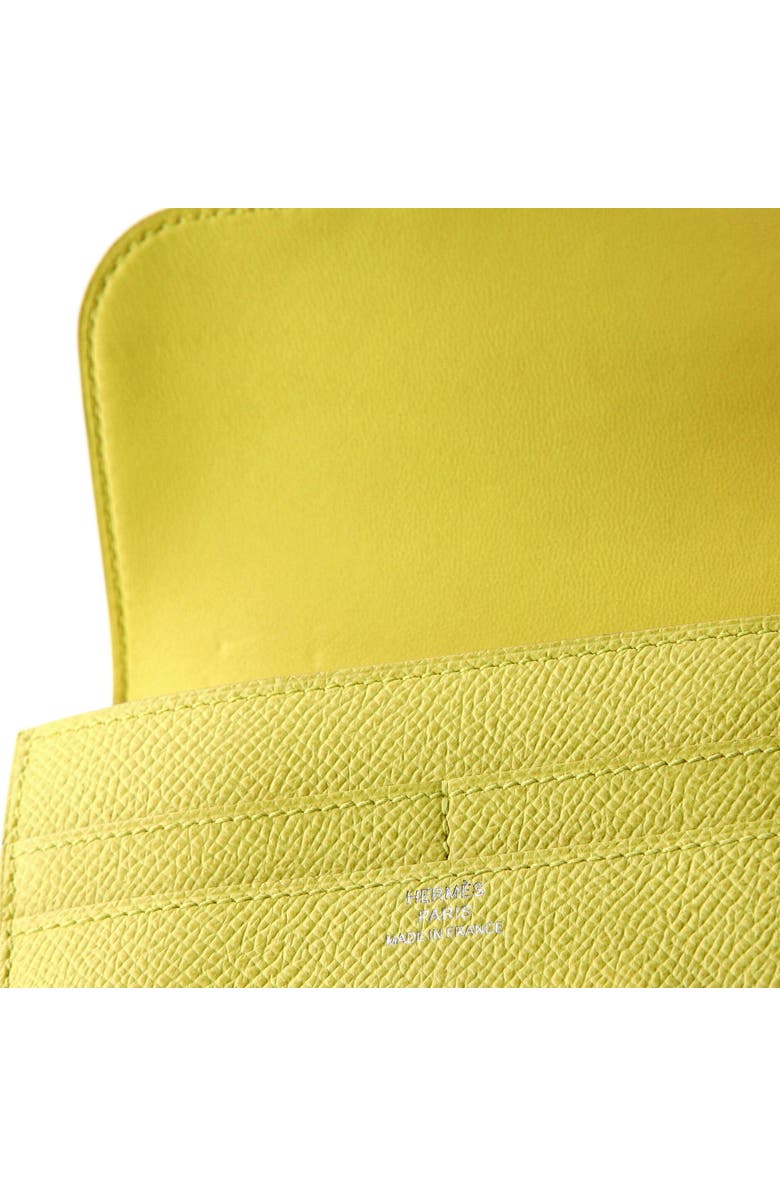 Pre-Owned Hermes Constance Wallet Epsom Compact, Alternate, color, Soufre
