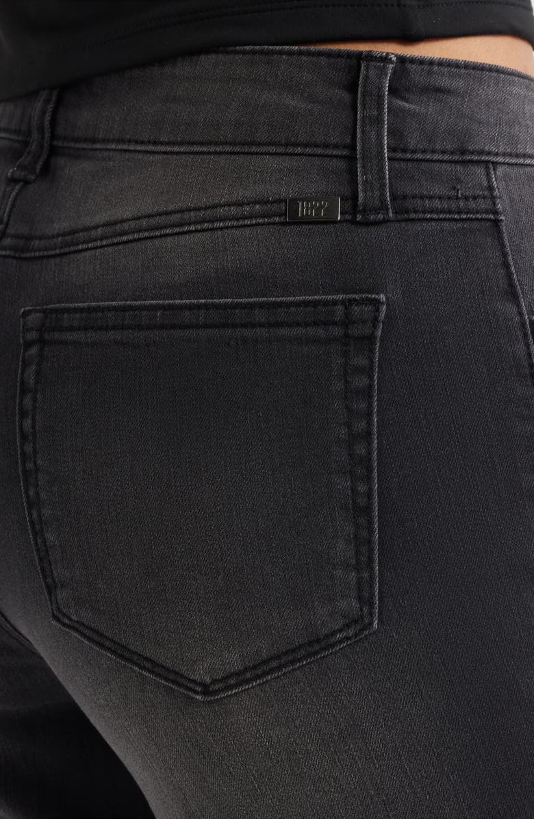 1822 Denim Cuffed Raw Hem Straight Leg Jeans, Alternate, color, Watson