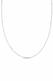 14K Gold Flat Link Chain Necklace