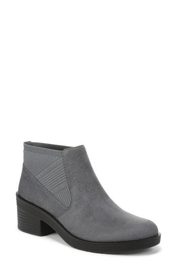 Lifestride Outlook Knit Ankle Boot In Gray