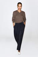 COS Cummerbund-Waist Barrel-Leg Pants