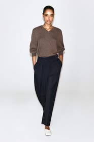 COS Cummerbund-Waist Barrel-Leg Pants