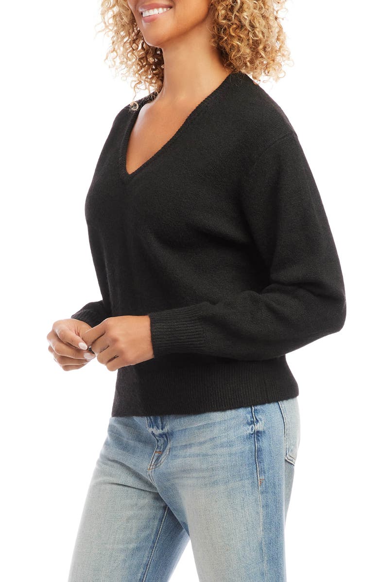 Karen Kane V-Neck Sweater, Alternate, color,
