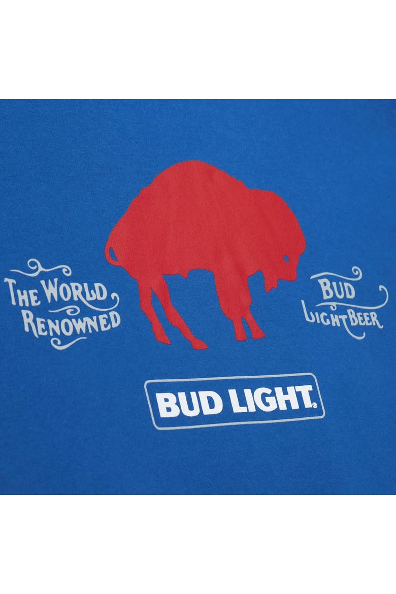 Men's Mitchell & Ness  Royal Buffalo Bills NFL x Bud Light Vintage Pullover Hoodie, Alternate, color, Royal