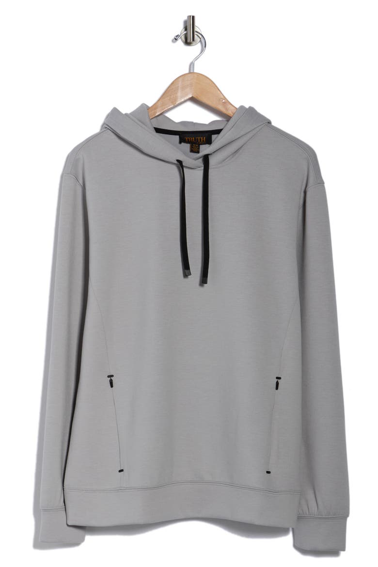 Scuba Zip Pocket Hoodie, Alternate, color, GLACIER GREY