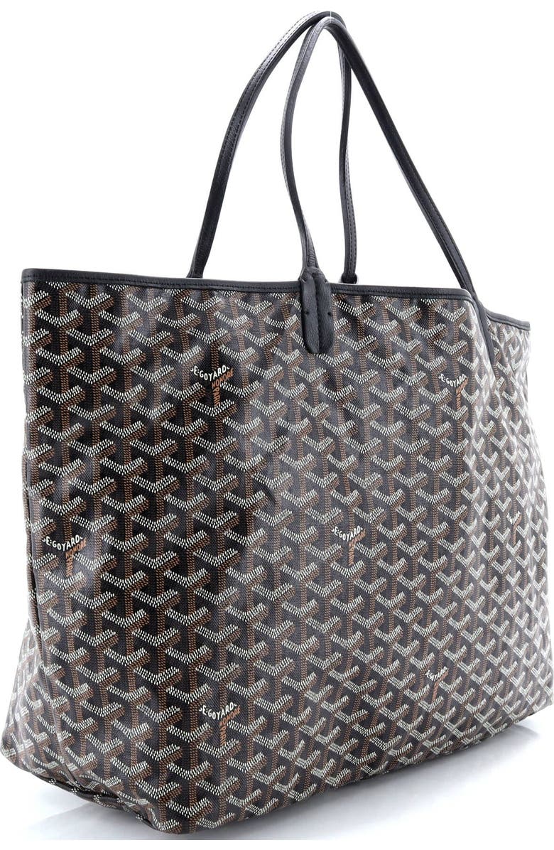 Pre-Owned Goyard Saint Louis Tote Coated Canvas GM, Alternate, color, Black