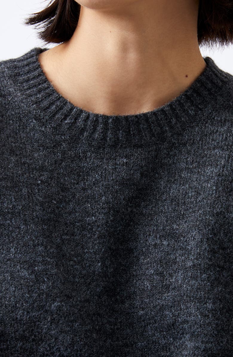 French Connection Kesia Crewneck Sweater, Alternate, color, Dark Charcoal