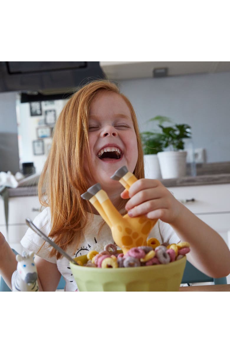 HABA Little Friends Giraffe - 6.75" Chunky Plastic Zoo Animal Toy Figure, Alternate, color, 