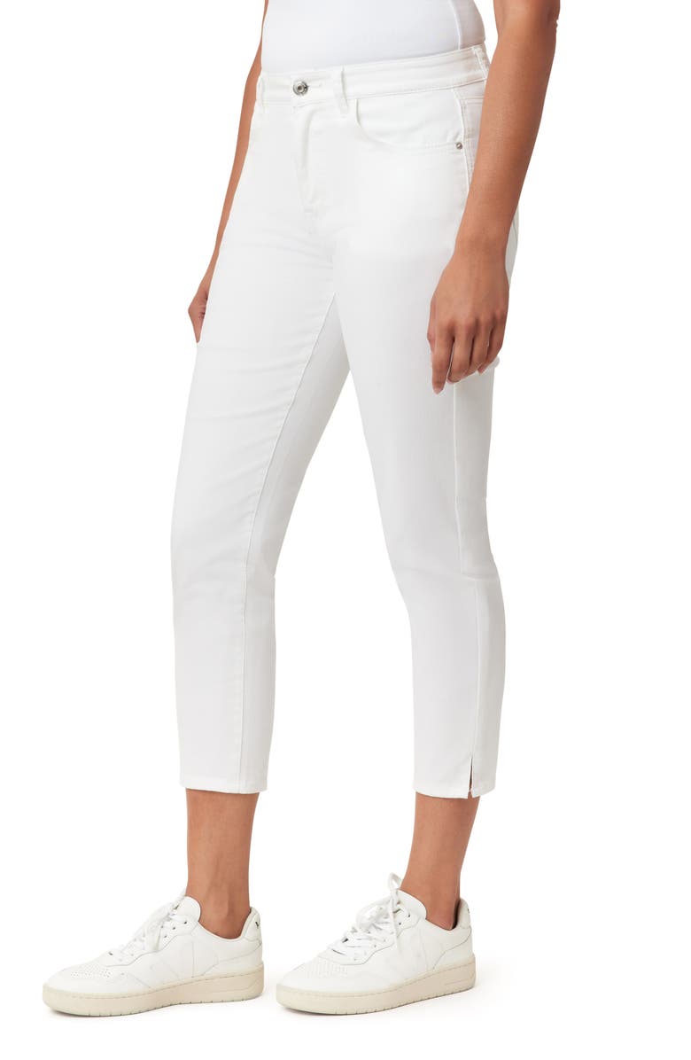 Kensie Belted Skinny Crop Jeans, Alternate, color, Windermere White Floral